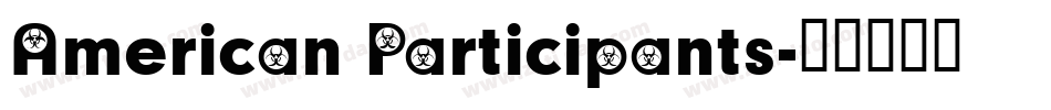 American Participants字体转换